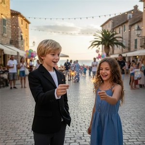 Veste décontractée d'été pour garçons, coupe ajustée, uniforme scolaire, blazer noir à revers cranté pour enfants - Product Image 4