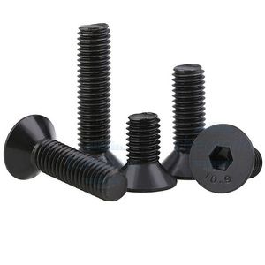 HIPEC Box M4 Black Grade 4 Stainless Steel 12mm Bolts & <b>Screws</b> <b>Set</b> with UNC Thread Round Head Assortment Kit Includes Nuts - Product Image 2