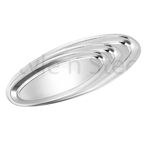 Plateau de poisson ovale, dinde, poisson, rôtissoire, prix de gros, plateau ovale en acier inoxydable, grand acier - Product Image 2