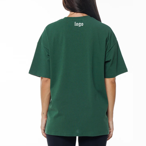 Camiseta Extra Grande de Lujo para Mujer, Personalizada, de Alta Calidad, Cuello Redondo, Blanca, Lisa, Casual, Hombros Caídos, Verano, Talla Grande - Product Image 3