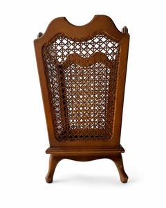 Rustic Wooden And Rattan <b>Table</b> Waste Bin Can Be Used As Storage Organization And Home Interior Styling Wholesale Supply - Product Image 2