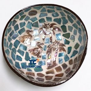 Fabricant vietnamien, vente en gros de bols en noix de coco et de bols en nacre pour l'île Maurice, design personnalisé, haute qualité, meilleur prix - Product Image 1