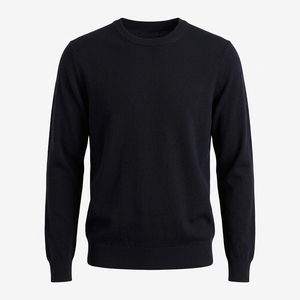Suéter de punto personalizado para hombre con cremallera de un cuarto, cuello alto, informal, de invierno, venta al por mayor, marca privada, proveedor de fábrica OEM ODM - Product Image 5
