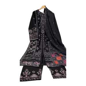 Robe d'été en tissu lawn de qualité supérieure pour femmes 2026, vente en gros, ensembles décontractés 3 pièces pour femmes pakistanaises - Product Image 1
