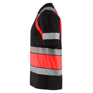 เสื้อยืดผ้าฝ้ายโพลีเอสเตอร์สะท้อนแสง Hi Vis สำหรับผู้ชาย เสื้อผ้าทำงานเพื่อความปลอดภัยมองเห็นได้ชัด เสื้อยูนิฟอร์มก่อสร้าง เสื้อยืดนิรภัยบนท้องถนน - Product Image 6