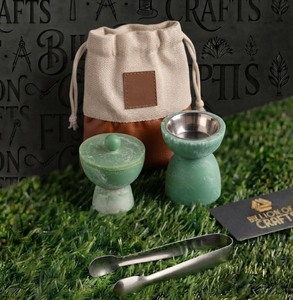 Ensemble de brûleur à bakhoor en résine de luxe avec boîte de rangement pour oud, sac de transport et pinces métalliques, encens arabe, décoration d'intérieur - Product Image 1
