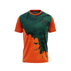 เสื้อยืดผู้ชายผ้าเจอร์ซีย์โพลีเอสเตอร์คอตตอนพิมพ์ลาย - Product Image 4