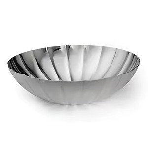 Tazón de Servir de Metal de Alta Gama, Tazón de Acero Inoxidable para Alimentos, Vajilla Elegante para Cocina y Comedor, Plato para Servir Ensaladas y Frutas, Decoración para el Hogar - Product Image 4