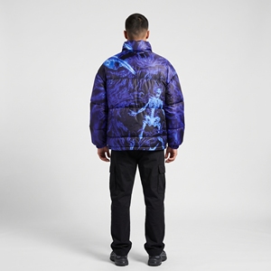 Chaqueta Acolchada Unisex Personalizada Azul Morado, Resistente al Viento, de Secado Rápido y Transpirable, para Otoño - Product Image 3