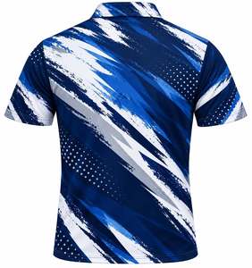 Camiseta Deportiva de Golf para Hombre, Sublimada, con Base de PoliSpandex, Estampado Frontal, Tejido de Punto, Manga Corta, Altamente Transpirable y Antiarrugas - Product Image 2