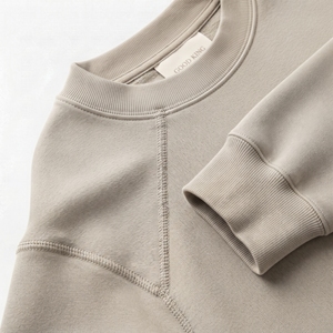 Sweat-shirt d'hiver en molleton de coton à col rond coupe classique pour homme, personnalisable avec logo brodé, vente en gros, streetwear décontracté, OEM - Product Image 5