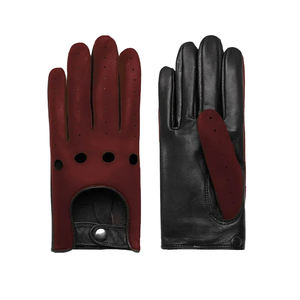 Gants de conduite unisexes en cuir véritable de qualité supérieure, classiques et luxueux, avec sangle de poignet réglable, séchage rapide, respirants, toutes saisons - Product Image 6
