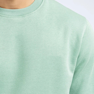 Custom Logo Solid <b>Crewneck</b> Men's Autumn Sweatshirt Polyester/Cotton Fleece Pullover Long Sleeve High Quality Quick Dry - Product Image 5