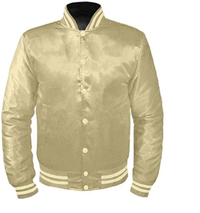 Chaqueta de Satén Personalizada para Hombre 100% Poliéster, Bordada, Acolchada y Forrada, Chaqueta Bomber Varsity Personalizada para Hombre - Product Image 3