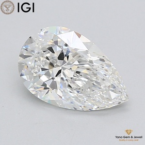 เพชร CVD ทรงลูกแพร์ น้ำหนัก 2.00 กะรัต ผลิตในห้องปฏิบัติการ พร้อมใบรับรอง IGI สี D ความสะอาด VVS1 ตัวเลือกที่ดีสำหรับเครื่องประดับครั้งต่อไปของคุณ - Product Image 1