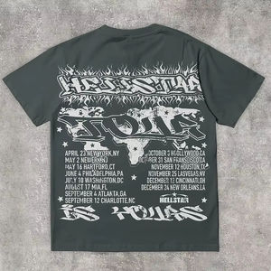 Camiseta Unisex Personalizada de Algodón Grueso con Letras Bordadas en Chenilla, Color Sólido, Estilo Casual, Corte Recortado - Product Image 1