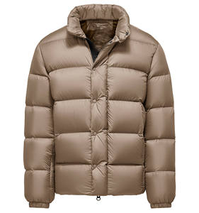 Full Zipper Reversible Washed <b>Waterproof</b> Breathable Plaid Print Puffer <b>Jacket</b> Regular Fit Men's Outdoor OEM Customized Design - Product Image 4