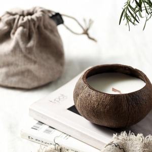 Vela de coco estética, cera de coco Natural hecha a mano, decoración del hogar, fabricante OEM, Exportación al por mayor - Product Image 2