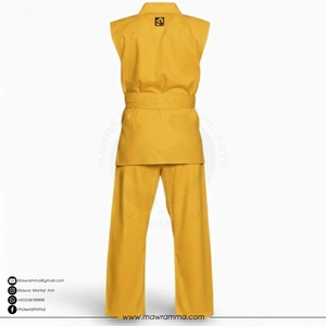 ชุดคาราเต้แบบไม่มีแขนสั่งทำพิเศษ OEM รุ่น Mawra ผ้าฝ้าย 100% ชุดยูโดสำหรับฝึกซ้อมระดับมืออาชีพ คุณภาพสูง ทนทาน - Product Image 4
