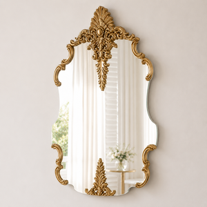 Antique <b>Gold</b> Baroque Wall <b>Mirror</b> Ornate Vintage Decorative <b>Mirror</b> for Bathroom Bedroom Living Room Home Decor - Product Image 1
