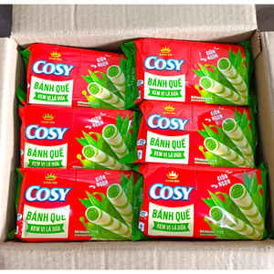 El mejor vendedor, venta al por mayor, rollo de oblea acogedor, galletas de hoja Pandan, 117,6G x 24 bolsas, sabor dulce, galletas de textura dura, hechas a granel en Vietnam - Product Image 5