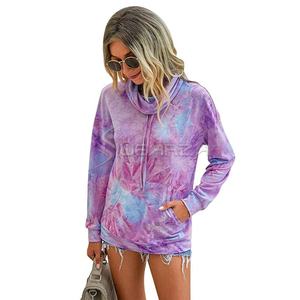 Sudaderas con capucha de moda de alta calidad y precio barato de sudaderas con capucha tie Dye logotipo unisex de gran tamaño sudaderas con capucha bordadas en relieve - Product Image 2