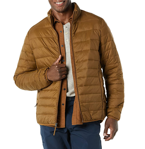 Coupe-vent matelassé en duvet pour hommes, léger, imprimé personnalisé, longues manches, veste bouffante et étanche pour hommes, 2022, léger - Product Image 1