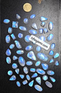 <b>Rainbow</b> Moonstone A One Quality 100% Natural Moonstone Cabochon Loose Gemstone For Making Jewelry Stone <b>Rainbow</b> Moonstone - Product Image 4