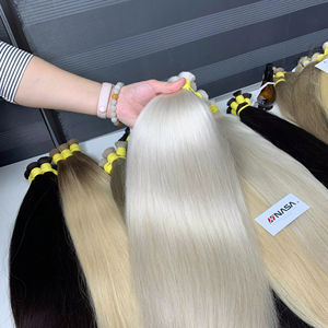Extensions de cheveux en vrac couleur blond cendré, super double drawn, 100% cheveux vietnamiens, livraison mondiale, prix d'usine - Product Image 1
