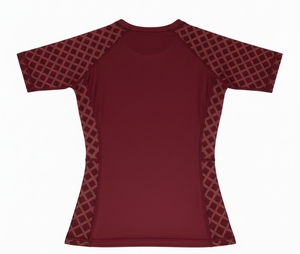 Rashguard de compresión de manga corta para mujer, de secado rápido y transpirable, para BJJ No-Gi, MMA, natación, surf y combate. - Product Image 2