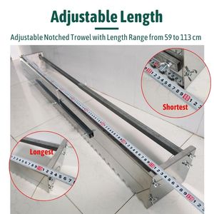 Espátula dentada de acero ajustable de grado industrial Thien Quang para bricolaje, distribuidor de adhesivo con dientes de sierra de 10/12/15 mm para la colocación de baldosas cerámicas - Product Image 3