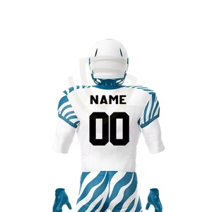 Conjunto de Uniforme de Fútbol Americano Talla Grande, Manga Corta, Transpirable, 100% Poliéster, Equipo Original de Alta Calidad - Product Image 3