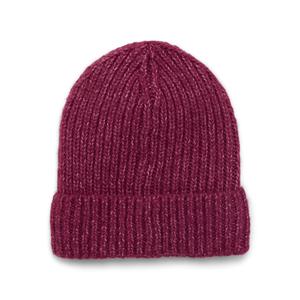 Bonnet tricoté personnalisable 100 % acrylique, couleur unie, avec logo brodé, unisexe, à revers, doux, chaud, design côtelé - Product Image 5