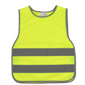 Gilet de sécurité fluorescent réfléchissant haute visibilité pour enfants avec logo personnalisé, gilet de chantier pour enfants, fournisseur OEM de logos personnalisés - Product Image 4