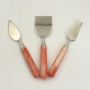 Juego de Cuchillos para Queso de Acero Inoxidable de Alta Calidad, Cuchillo para Queso y Pizza, Cuchillo para Mantequilla, Tenedor para Queso con Mango de Resina, Utensilio de Cocina - Product Image 2