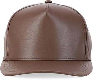 Waterproof PU Leather Baseball <b>Cap</b> Mens Tactical Biker <b>Hat</b> Custom Embossed Logo Heavy Duty Leather <b>Cap</b> Wholesale - Product Image 4