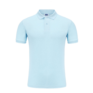 Polo de Manga Corta Negro para Hombre, Color Sólido, Tejido de Punto, Corte Regular Informal, Diseño con Botones - Product Image 3