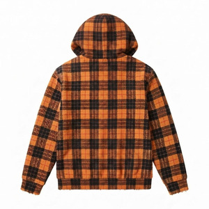 Chaqueta de Franela a Cuadros con Capucha para Hombre, Corte Regular, Informal, de Algodón para Otoño, con Bolsillos - Product Image 2