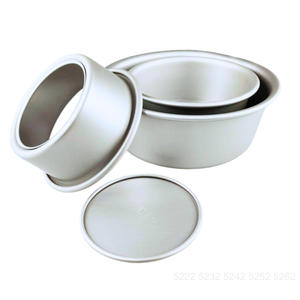 Plat à pâtisserie rond en aluminium, résistant au four, ustensile de cuisson durable pour la préparation de desserts et de repas - Product Image 3