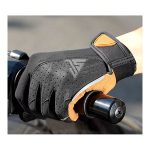 Guantes de Motocross Unisex Duraderos, Transpirables, de Cuero y Microfibra, Antideslizantes, de Verano, para Motociclismo - Product Image 4