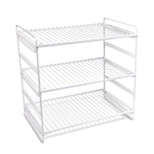Estante de Almacenamiento Blanco Ajustable de 3 Niveles - Product Image 1