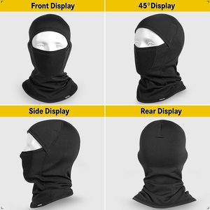 Pasamontañas Unisex Negro AULTRA ONE ENTERPRISES, Cubre Rostro Completo, Transpirable, Impermeable, Spandex/Poliéster, Gorro de Esquí para Adultos - Product Image 5