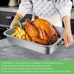High Quality Roasting <b>Pan</b> For Delicious Home Cooking With Premium Stainless Steel Design Spacious Interior - Product Image 6