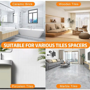 Viet Nam Supplier Red Tile <b>Spacers</b> with White Clips for Edge Protection and Leveling, Self-Adhesive Tile Leveling System - Product Image 6