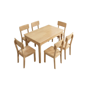 Ensemble de table à manger en bois durable et écologique ARTERRA Premium avec un design moderne pour la maison, les restaurants, les appartements, chaises de salle à manger - Product Image 2
