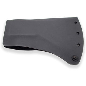 Protector de hacha de cuero duradero con diseño de correa ancha y herrajes de latón para una estética clásica y larga duración. - Product Image 5