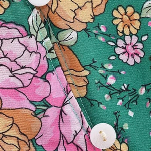 Ensemble de combinaison à imprimé floral pour femmes, tenue de vacances d'été - Product Image 4