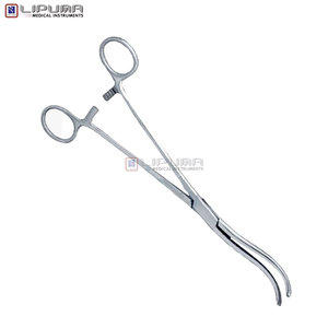 Pinza Vascular Quirúrgica Mayo Guyon Premium de 9 1/4 Pulgadas, Instrumentos de Hemostasia, Mandíbulas Curvas Dobles Manuales con Puntas Serradas - Product Image 4