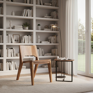 Suar Solid <b>Wood</b> Premium Modern Design Best Seller NARA Dining <b>Chair</b> Minimalist Armless <b>Chair</b> for <b>Kitchen</b> Restaurant Hotel Use - Product Image 5