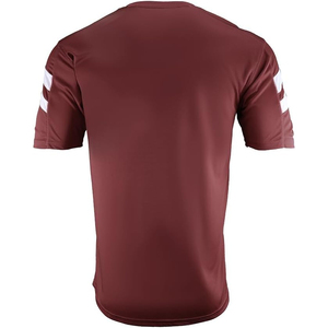 เสื้อฟุตบอลคอวีสีแดงเลือดหมูแบบยูนิเซ็กซ์สั่งทำพิเศษ แขนสั้น ระบายเหงื่อได้ดี ผลิตจากโพลีเอสเตอร์ 100% ชุดกีฬาสำหรับผู้ใหญ่ ทรงปกติ - Product Image 3